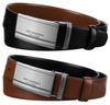 Gift Set: Reversible Leather Men's Belt + 2 Buckles Peterson PTN KL-B006-S001