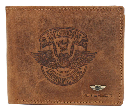 PETERSON PTN N992C-CHM-04 RFID leather wallet