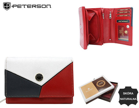 Portfel skórzany RFID PETERSON PTN RD-02-GCL-Y