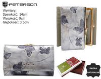 Leather wallet RFID PETERSON PTN 42108-BF