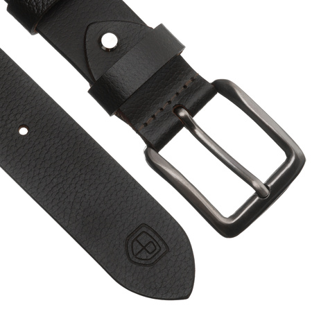 Pasek męski skórzany PTN LTP-BUF BLACK