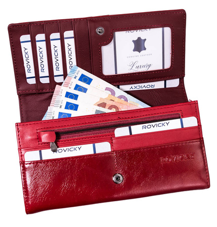 ROVICKY RPX-27A-3 leather and eco leather RFID wallet