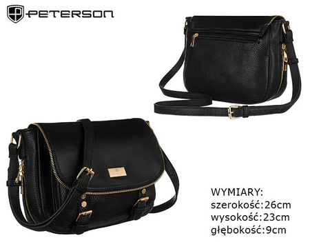 Torba z eko skóry PTN TOR-ALE-2 Black