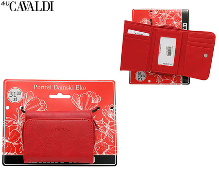 Portfel damski PU F-206L-BL Red