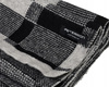 Large Men's Checkered Scarf Peterson PTN SA100-01 Black