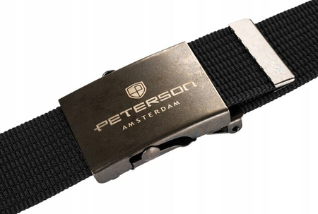PETERSON PTN OLD SILVER-BLACK webbing belt