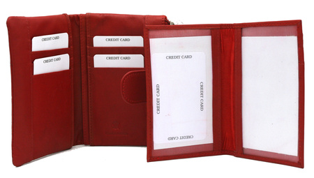 Portfel damski skórzany R-N14-SCW Red