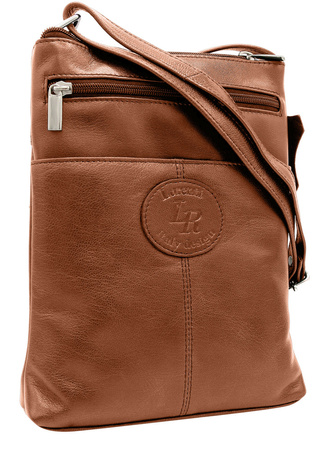 Women's leather handbag LR-TSL-02-GVT TAN