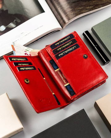 PETERSON PTN 2549-BO RFID leather wallet