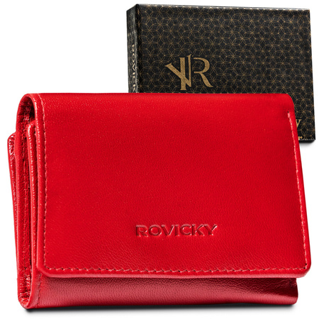 Women's leather wallet R-RD-33-GCL Red