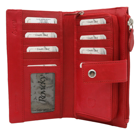 Leather wallet RFID ROVICKY R-861-DDW