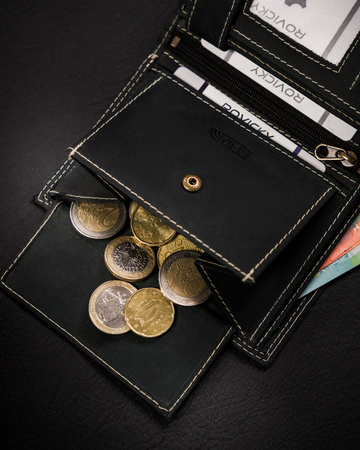 Portfel męski skórzany na blistrze N4-CHM-BL Black