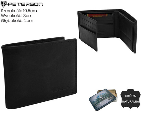 Porfel męski skórzany PTN RM-22-LWC Black