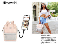Plecak damski na laptopa HIMAWARI 1881-20(1)