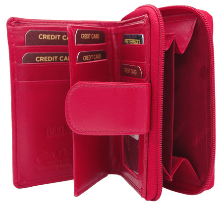 Portfel skórzany PTN RD-41-GCL Magenta
