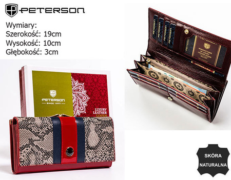 Portfel skórzany RFID PETERSON PTN ST-721