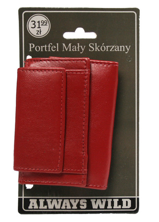 Portfel męski skórzany Blister 1404-BL Red