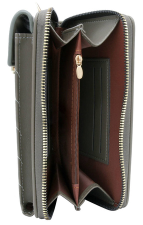 PU handbag-wallet M-10-8086 Gray