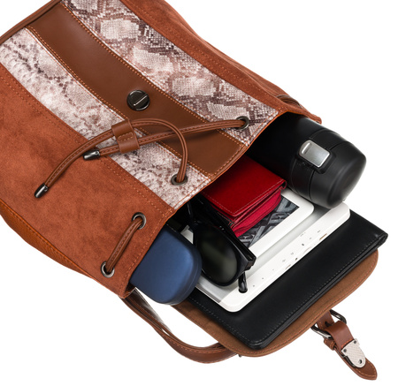 Plecak damski David Jones 6885-2 Cognac