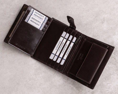 ROVICKY PC-104-BAR RFID leather wallet