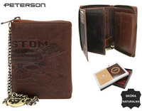 PETERSON PTN N4C-07-HWM-1285 men's RFID leather wallet