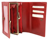 PORTFEL Damski skórzany F9661 RED