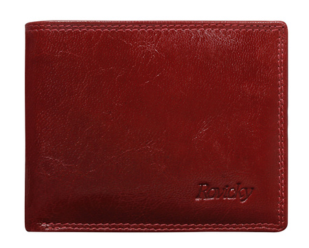Portfel mały skórzany N1904-RVTK RED