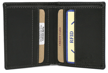 Portfel męski skórzany PTN WL-0904-COM Black