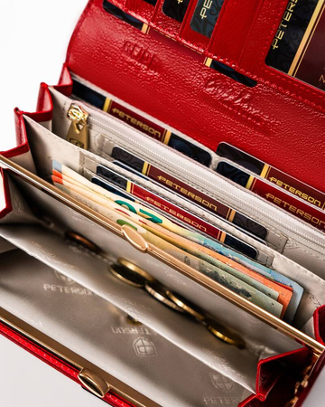 PETERSON PTN 42122-SAF RFID leather wallet
