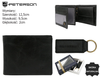 Gift set: leather wallet and keyring PETERSON PTN SET-M-N992-GVT
