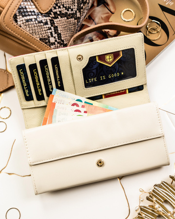 Portfel skóra + PU PTN PX22-PF1 Rose