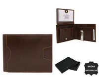 Men's leather wallet N79-VT-NL BROWN+BROWN