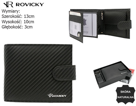 Zestaw prezentowy portfel + brelok ROVICKY R-PK5-N992L