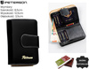 Portfel damski skórzany PTN LJ-425214 Black-Gold