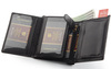PETERSON PTN 324 2-1-1 BLACK RFID leather wallet