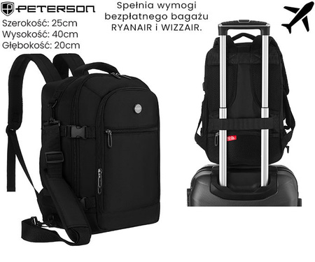 Plecak podróżny PTN GAWRON-4 Black