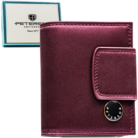Portfel damski skóra naturalna+PU PTN PS329-HNL Purple