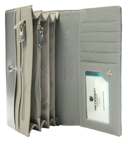 Portfel skóra + PU PTN PX27-1-NPK Blue