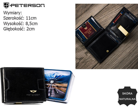 Portfel męski skórzany PTN N79-VT BL
