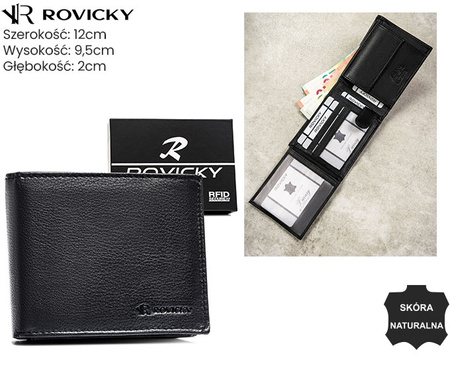 Portfel męski skórzany 0670-RVD Black