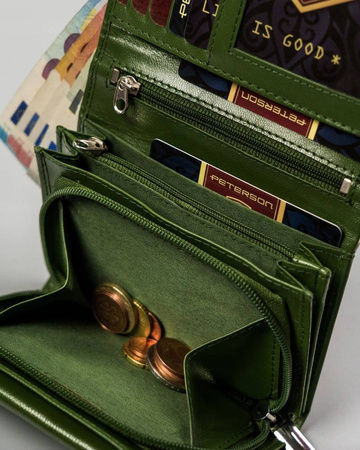 PETERSON PTN RD-02-GCL-Y RFID leather wallet