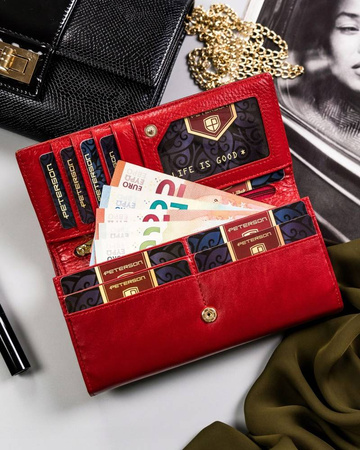 PETERSON PTN 421028-SG RFID leather wallet