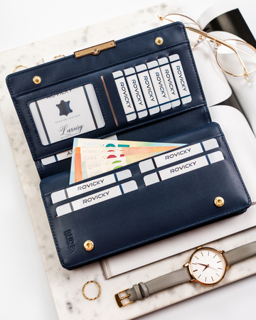 Portfel damski eko R-005-BF8 Navy
