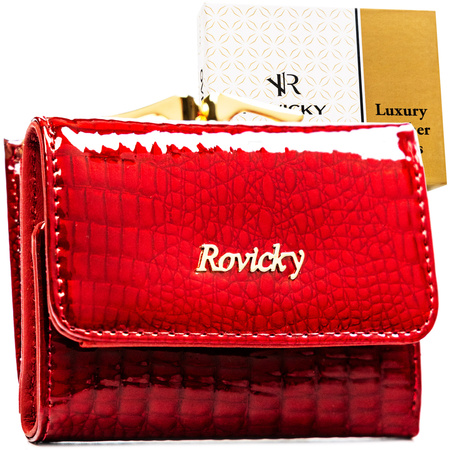 Portfel damski skórzany RH-32-1-RS Red