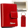 A two-piece gift set: wallet and keychain Peterson PTN SET-D-65-KCS RED