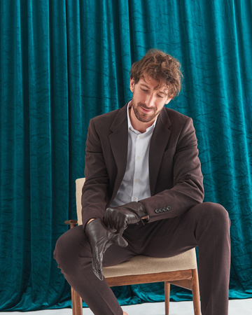 Rękawiczki skórzane męskie Rovicky