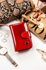 Women's wallet in a vertical orientation PTN PH31-1-SH Red