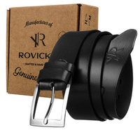 Rovicky RNS BLACK men's leather belt