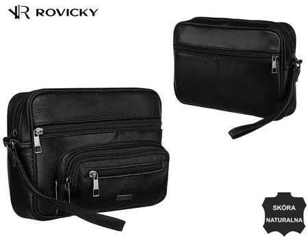 Saszetka skórzana R-13209 Black