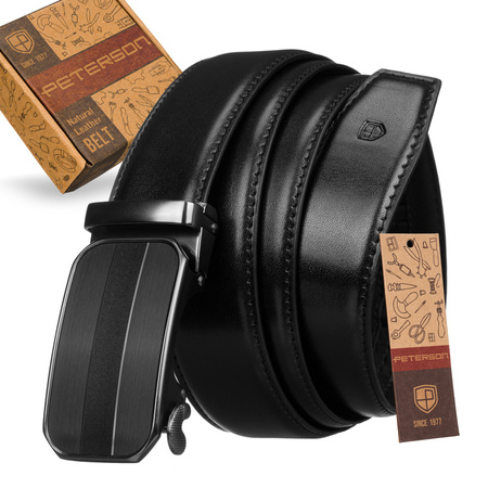 Pasek PU+skóra 35 mm PTN AB35-03-PUL BLACK